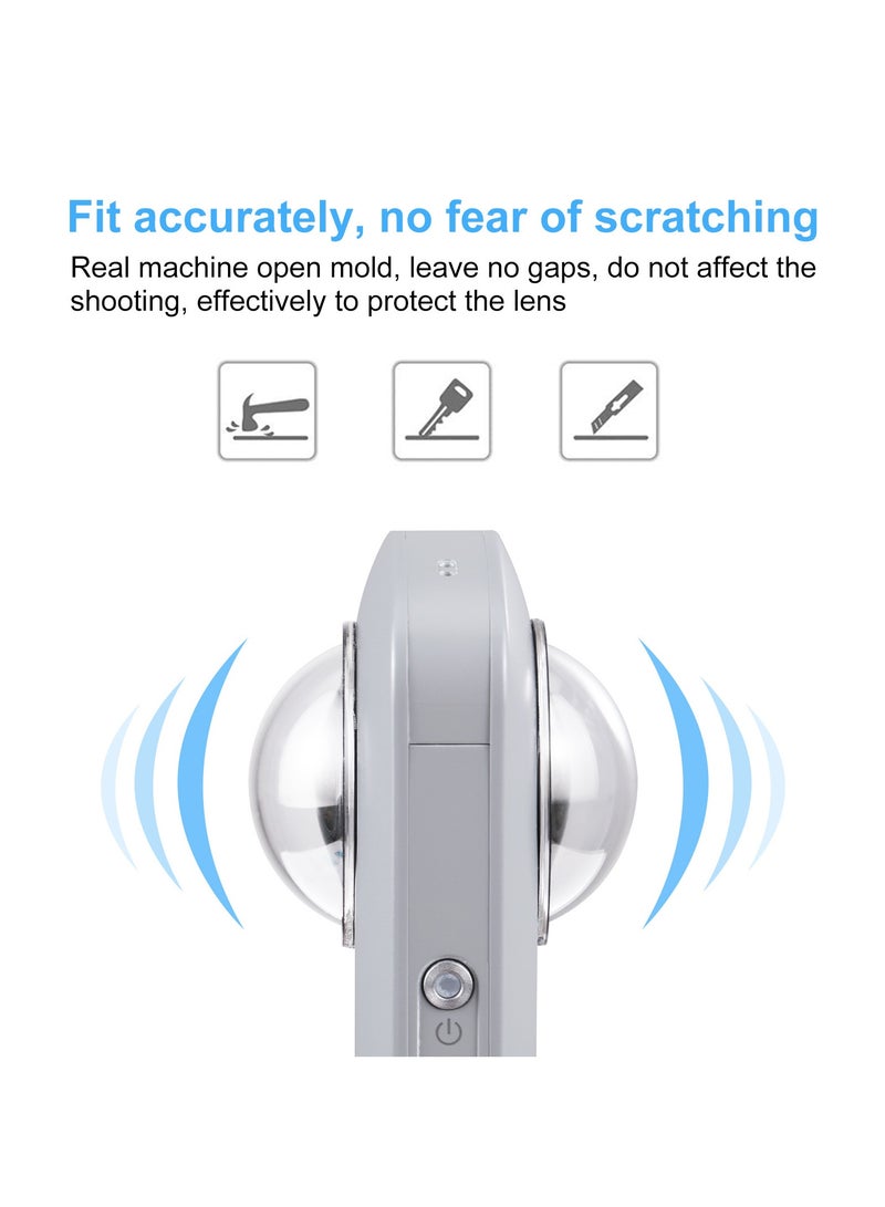 Compatible with Ricoh Theta SC2/S/V Action Cameras Adhesive Lens Protector High-Definition Light Transmission Scratch-Resistant and Wear-Resistant - Image 3